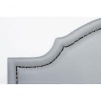 Cabeceira Casal Luxo 140X60 Cinza Tachas Fumê - 7