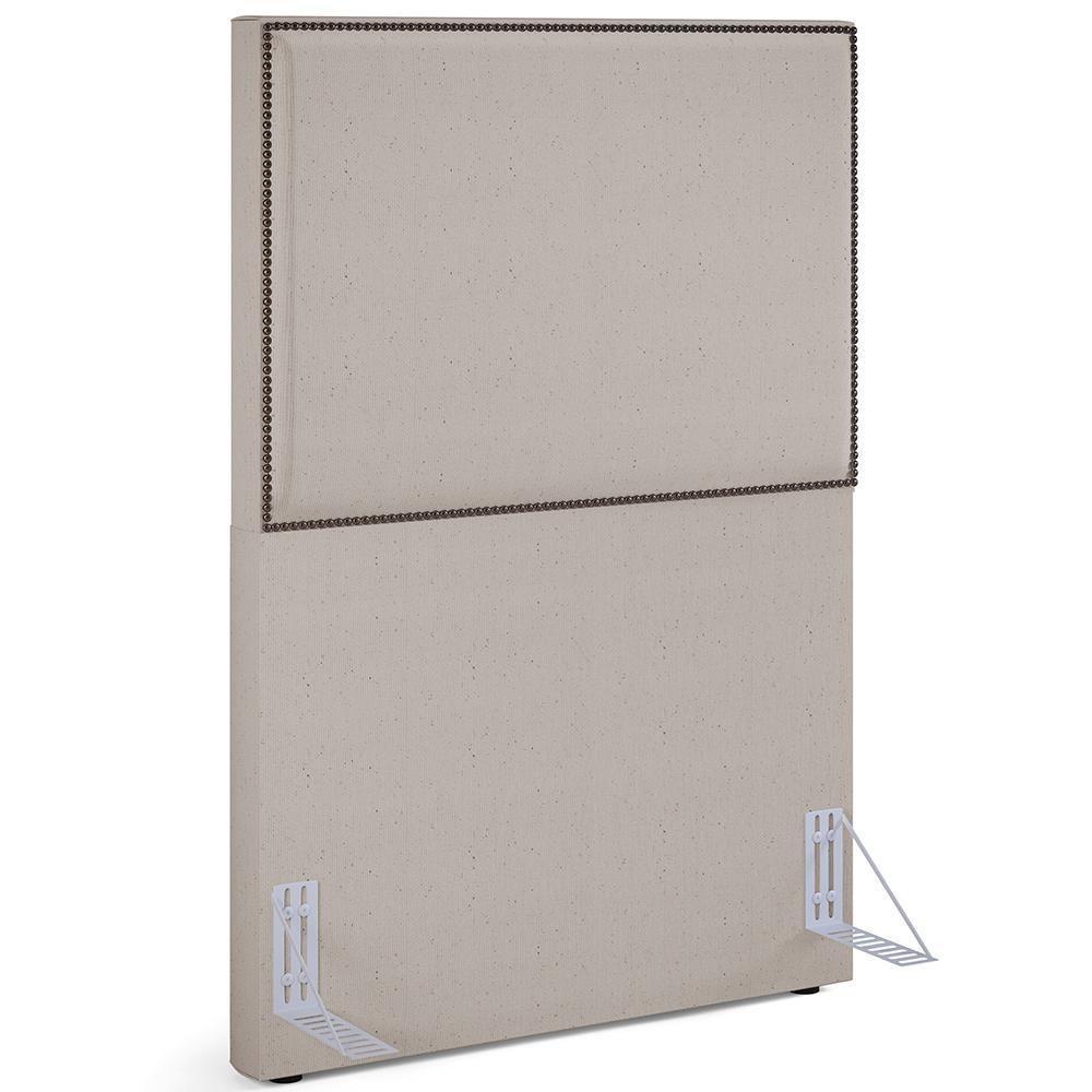 Cabeceira Cama Box Solteiro Tachas 100 Cm Vicenza L02 Bege - 1