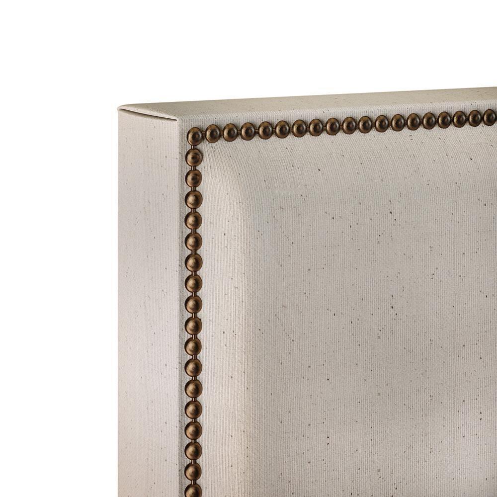 Cabeceira Cama Box Solteiro Tachas 100 Cm Vicenza L02 Bege - 4