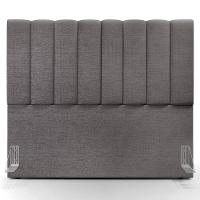 Kit Cabeceira Casal 140cm Calçadeira Baú Cinza Escuro - 5