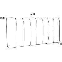 Cabeceira Cama Box Painel Casal Queen 160 Cm Dubai W01 Rosê - 2