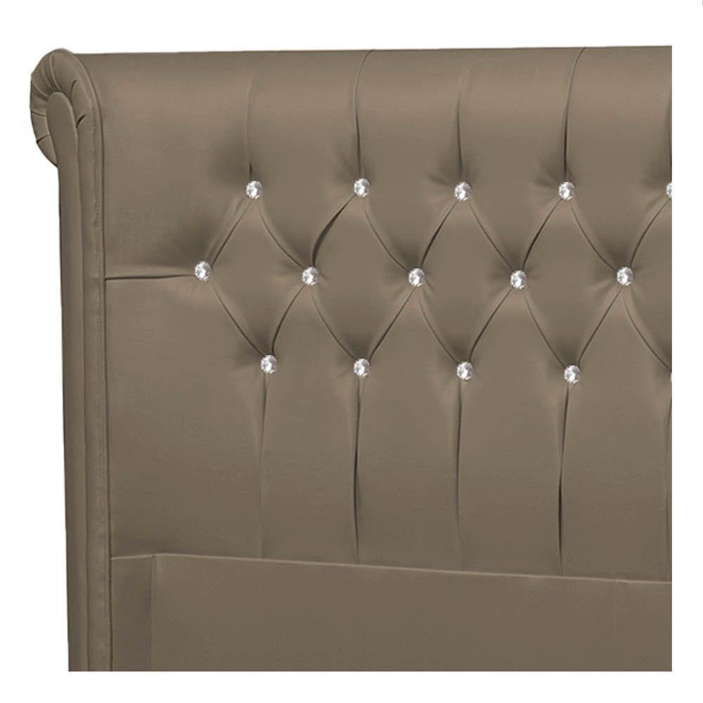 Cabeceira Casal P04 140 Cm Suede Marrom Claro Tca 945 - 3