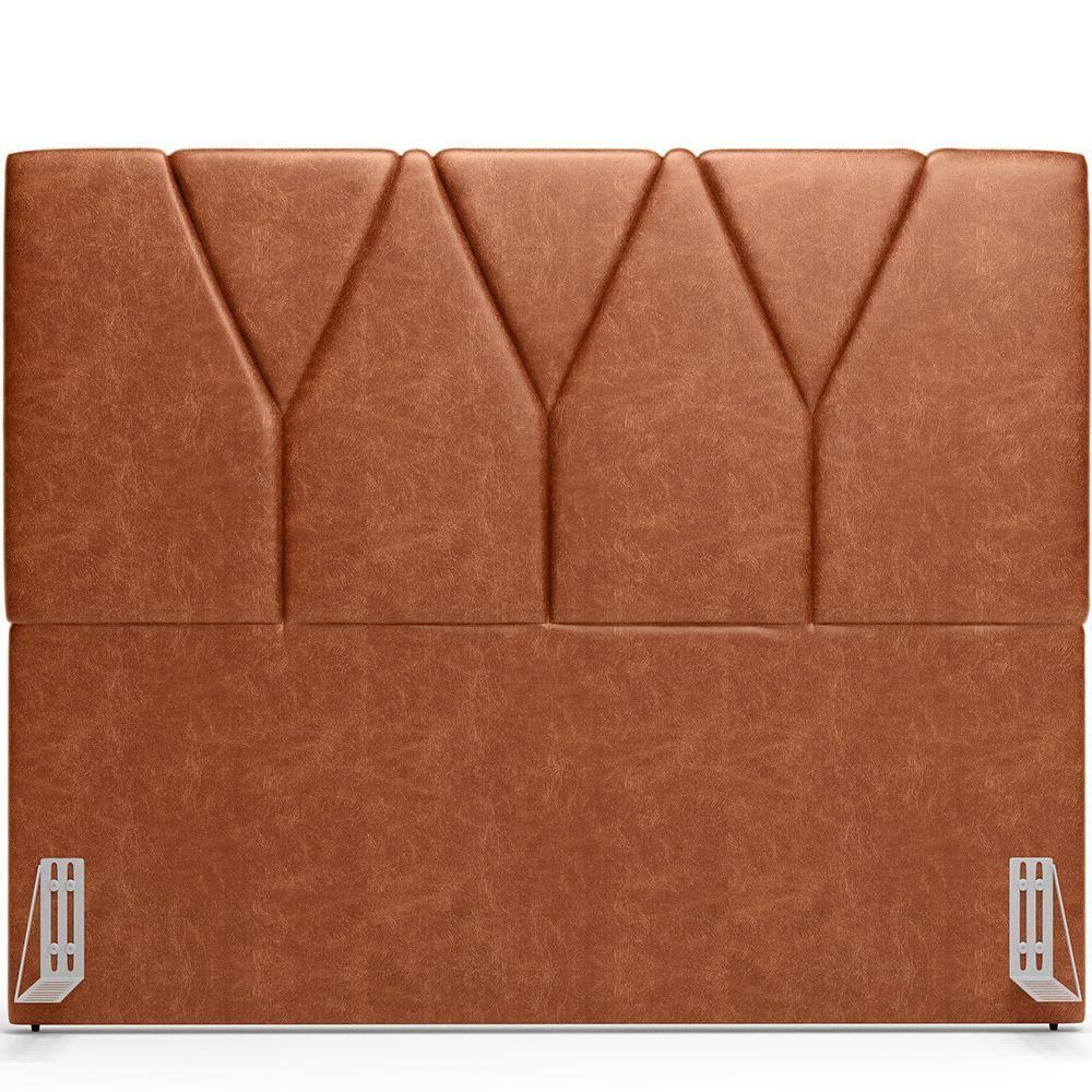 Cabeceira Cama Box Casal King 195 Cm Aurora W01 Camel - 6