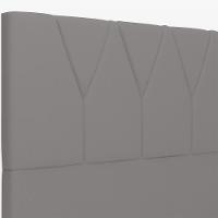 Cabeceira Cama Box Casal King 195 Cm Aurora W01 Cinza - 2