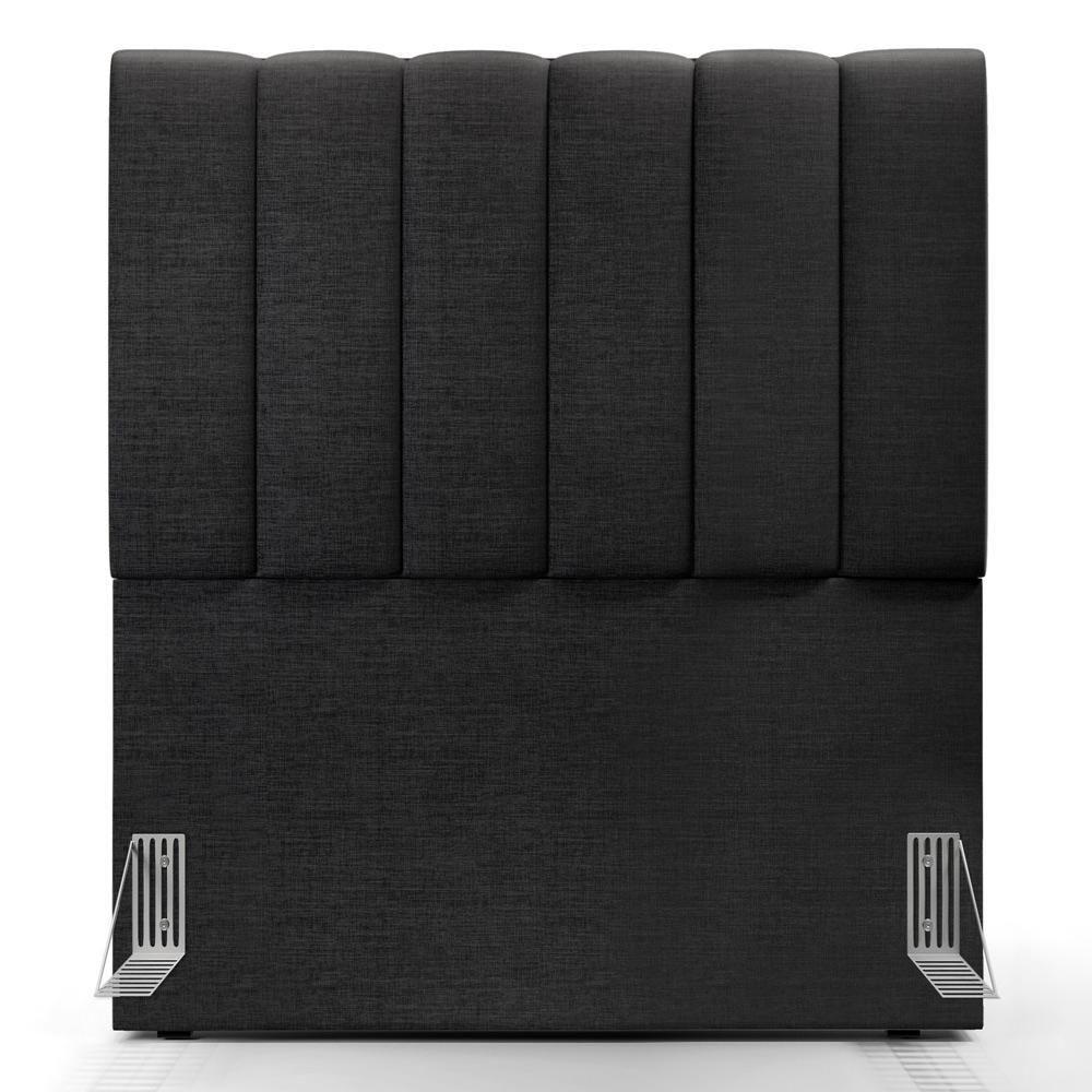 Kit Cabeceira Solteiro 100cm E Calçadeira Baú Chumbo - 5