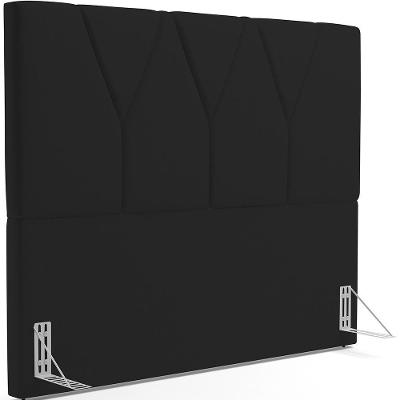 Cabeceira Cama Box Casal King 195 Cm Aurora W01 Preto