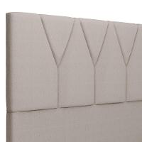 Cabeceira Cama Box Casal King 195 Cm Aurora W01 Linho Bege - 2