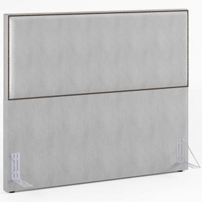Cabeceira Box Casal King Vicenza L02 Linho Tachas Cinza Lyam Decor