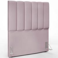 Cabeceira Cama Box Solteiro 100 Cm Dália W01 Suede Rosê - 1