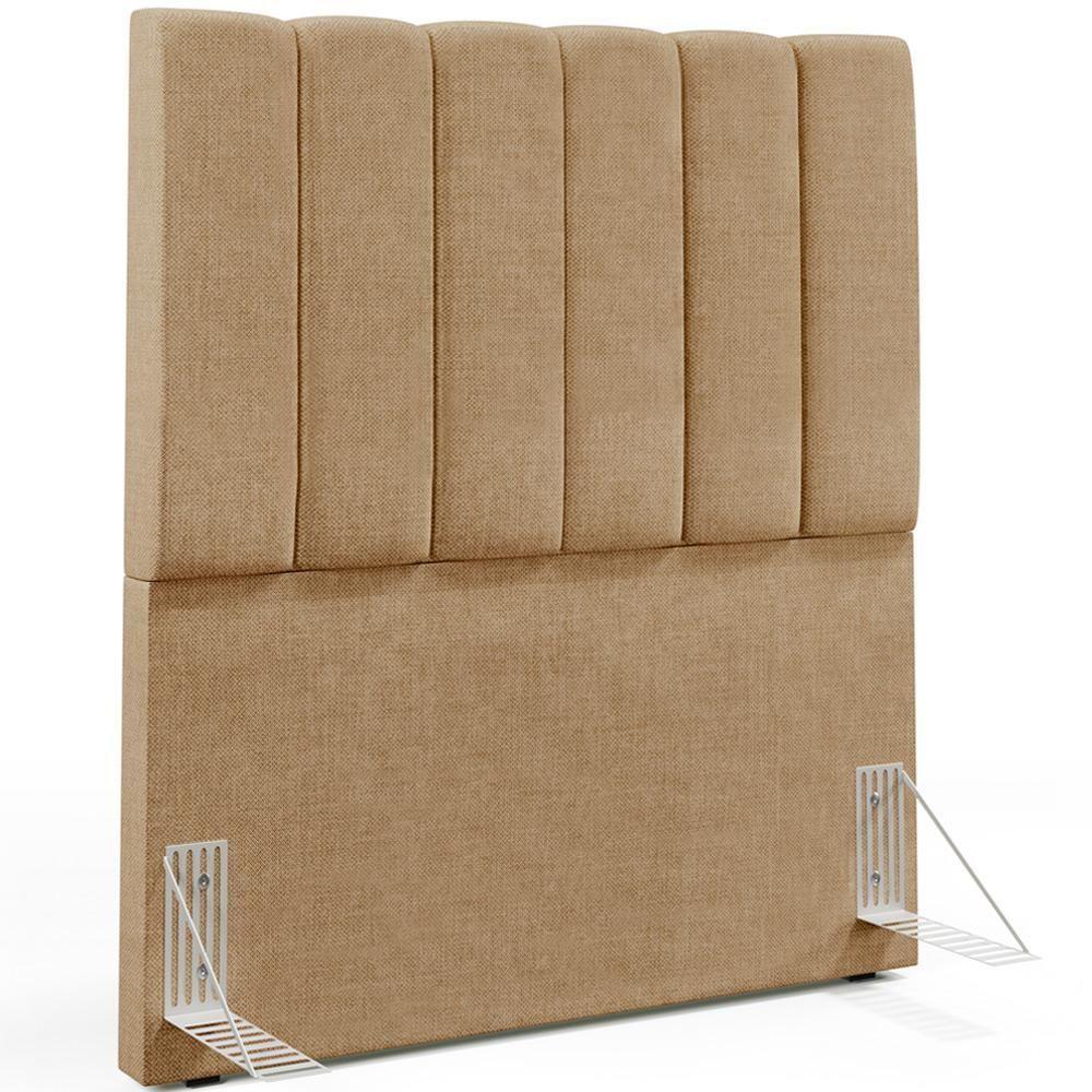 Cabeceira Cama Box Solteiro 100 Cm Dália W01 Bege Escuro - 1
