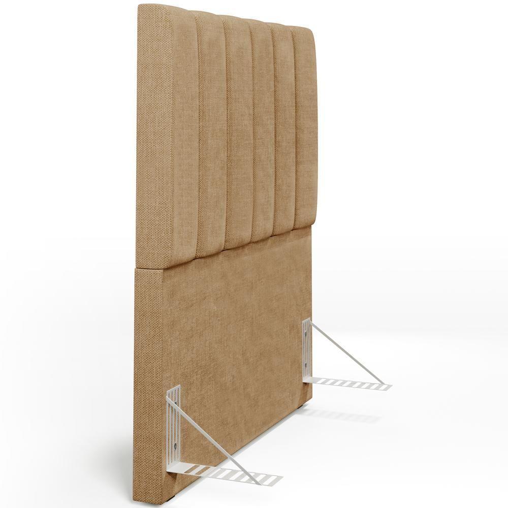 Cabeceira Cama Box Solteiro 100 Cm Dália W01 Bege Escuro - 2