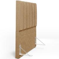 Cabeceira Cama Box Solteiro 100 Cm Dália W01 Bege Escuro - 2