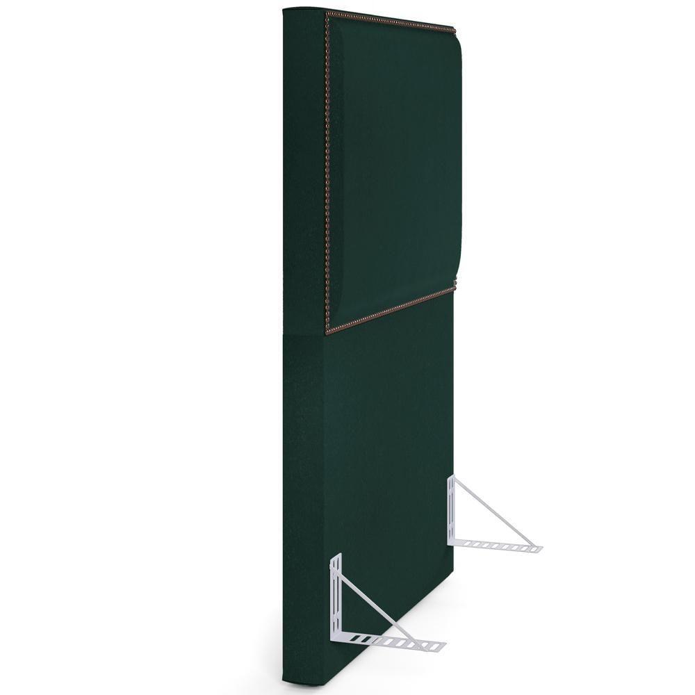 Cabeceira Cama Box Solteiro 100 Cm Linho Verde Musgo - 2