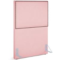 Cabeceira Cama Box Solteiro Com Tachas 100 Cm Suede Rosê - 1