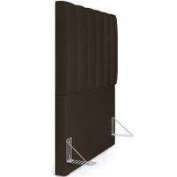 Cabeceira Cama Box Solteiro 100 Cm Dália W01 Suede Marrom - 2