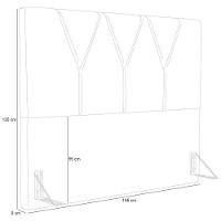 Cabeceira Cama Box Casal King 195 Cm Aurora W01 Suede Rosê