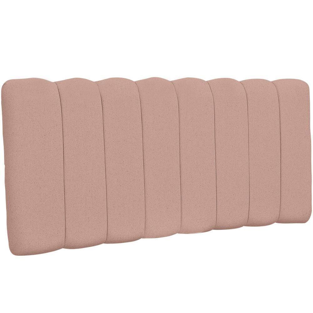 Cabeceira Cama Box Painel Casal 160 Cm Dubai W01 Linho Rosê - 1