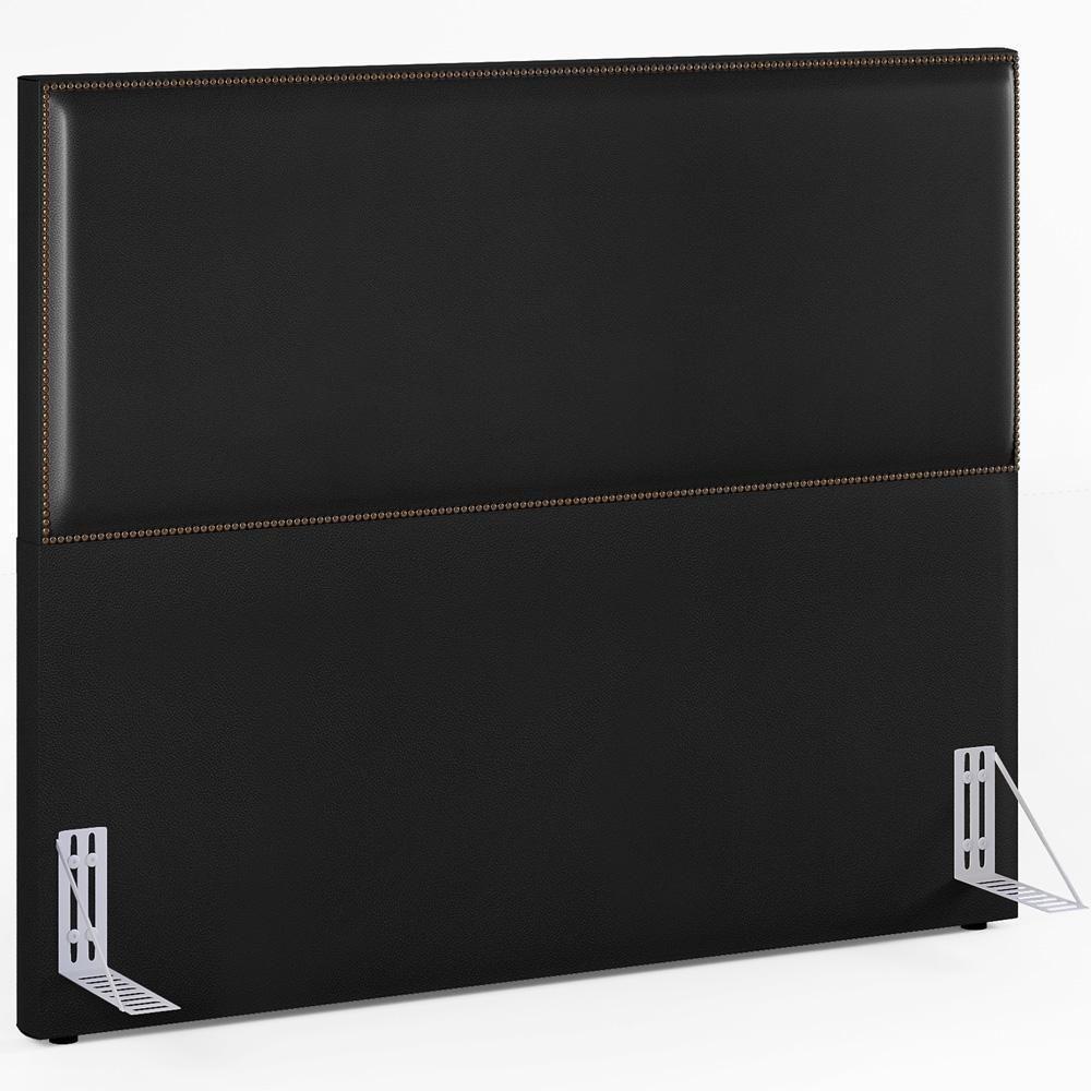 Cabeceira Box Casal King Com Tachas 195 Cm Couríssimo Preto - 1