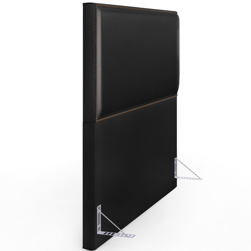 Cabeceira Box Casal King Com Tachas 195 Cm Couríssimo Preto - 3