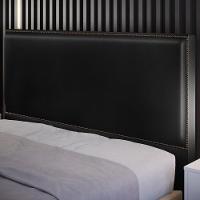 Cabeceira Box Casal King Com Tachas 195 Cm Couríssimo Preto - 7