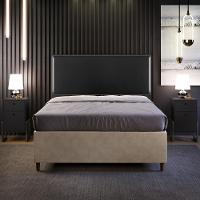 Cabeceira Box Casal King Com Tachas 195 Cm Couríssimo Preto - 8