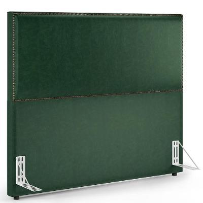 Cabeceira Box Casal King Vicenza L02 Tecido Facto Tachas Verde Lyam Decor