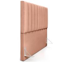 Kit Cabeceira Casal Queen 160cm Com Calçadeira Baú Rosê