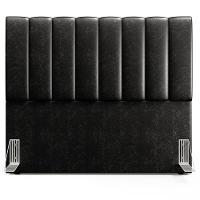 Kit Cabeceira Casal 140cm Calçadeira Recamier Baú Preto - 5