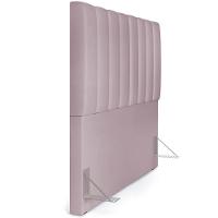 Kit Cabeceira Casal 140cm C/Calçadeira Recamier Baú Rosê