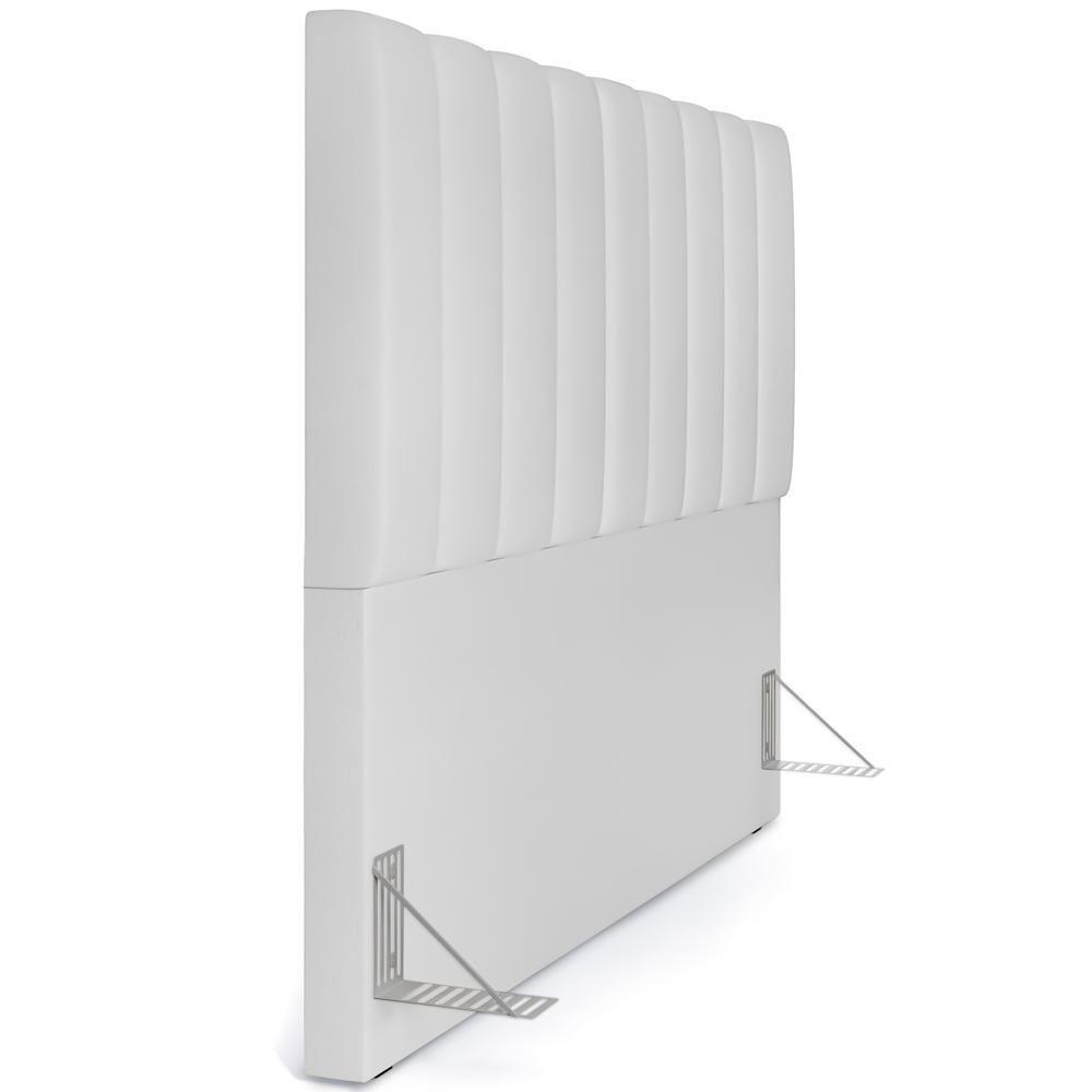 Kit Cabeceira Casal Queen 160cm Com Calçadeira Baú Branco - 4