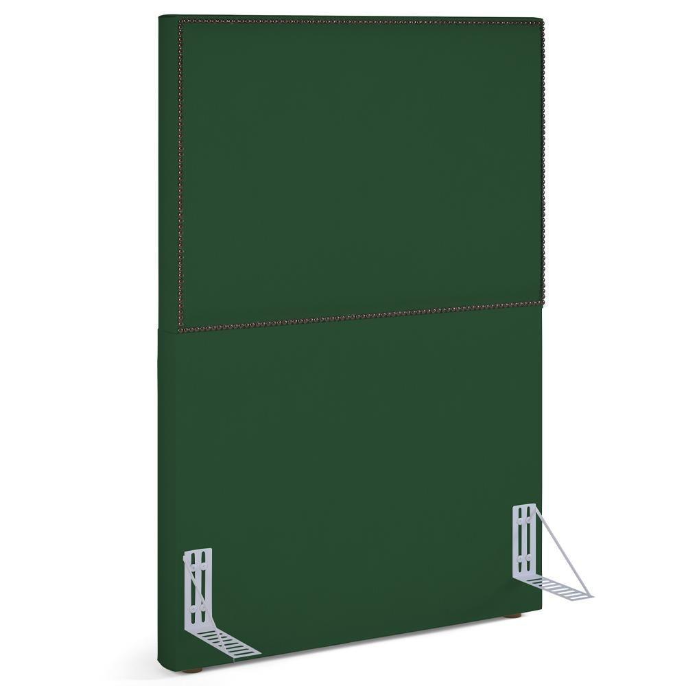 Cabeceira Cama Box Solteiro 100 Cm Suede Verde Musgo - 1
