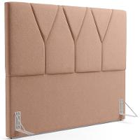 Cabeceira Cama Box Casal King 195 Cm Aurora W01 Linho Rosê - 1