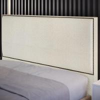 Cabeceira Box Casal King Tachas 195cm Vicenza L02 Champagne - 8