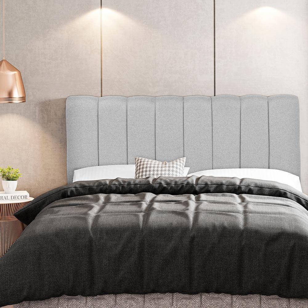 Cabeceira Cama Box Painel Casal 160 Cm Dubai W01 Cinza - 3