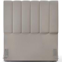 Kit Cabeceira Solteiro 100cm C/Calçadeira Recamier Baú Bege - 5