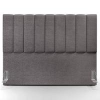 Kit Cabeceira Casal Queen 160cm Calçadeira Baú Cinza Escuro - 5