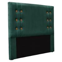 Kit Cabeceira Recamier Queen 1,60M Verde Floresta - 7
