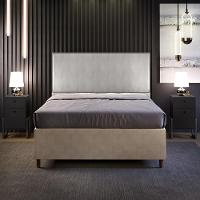 Cabeceira Cama Box Casal Com Tachas 140 Cm Linho Cinza - 7