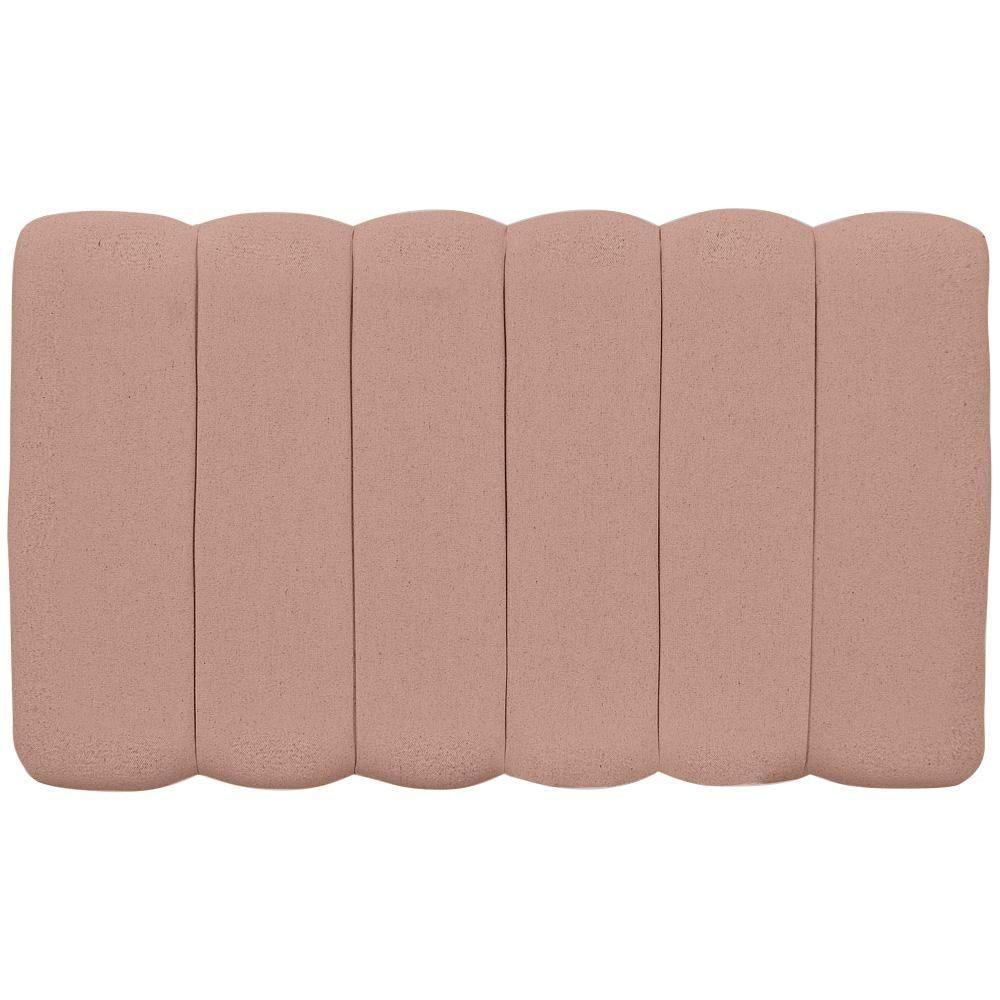 Cabeceira Cama Box Painel Solteiro 100 Cm Dubai Linho Rosê - 4