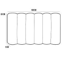 Cabeceira Cama Box Painel Solteiro 100 Cm Dubai Linho Rosê - 3