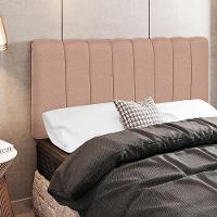 Cabeceira Cama Box Painel Solteiro 100 Cm Dubai Linho Rosê - 9