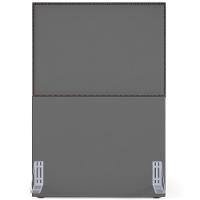 Cabeceira Cama Box Solteiro Com Tachas 100 Cm Suede Cinza - 3