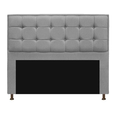 Cabeceira Copenhague 195 Cm King Size Suede Cinza
