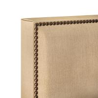 Cabeceira Cama Box Solteiro 100 Cm Linho Bege Escuro