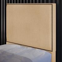 Cabeceira Cama Box Solteiro 100 Cm Linho Bege Escuro - 8