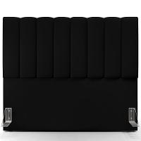 Kit Cabeceira Casal 140cm Com Calçadeira Recamier Baú Preto - 5