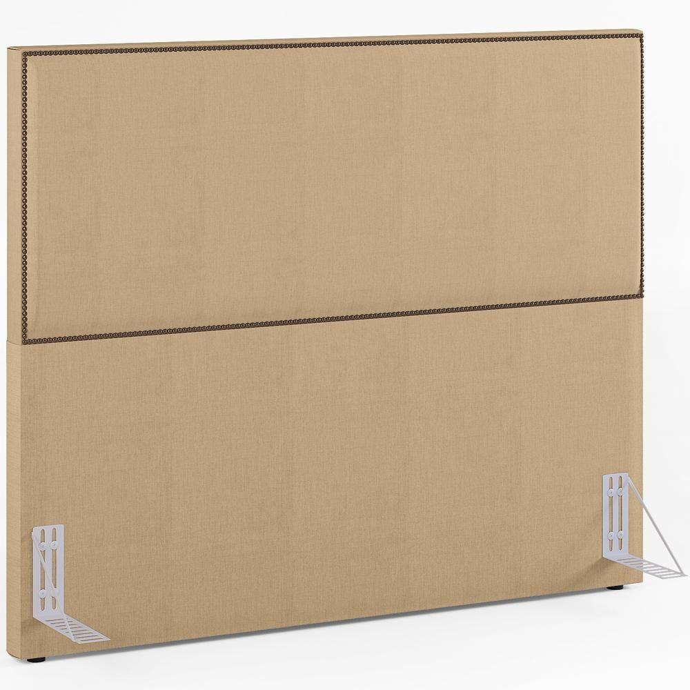 Cabeceira Cama Box Casal 160 Cm Linho Bege Escuro - 1
