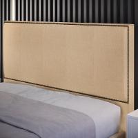 Cabeceira Cama Box Casal 160 Cm Linho Bege Escuro - 8
