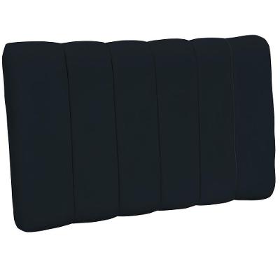 Cabeceira Cama Box Painel Solteiro 100 Cm Dubai W01 Preto