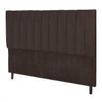 Cabeceira Solteiro Jbe Leblon Cinza 94cm Box 88cm Marrom - 1